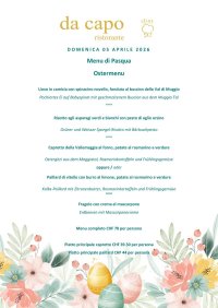Menu di Pasqua 05.04.2026