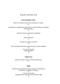 Speisekarte