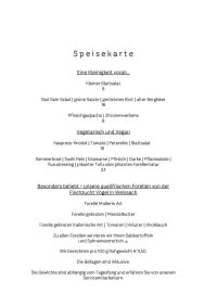 Speisekarte