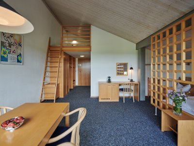 Auf die Bedürfnisse von Familien mit Kindern ausgerichtet sind die Familienzimmer im Hotel Bannwaldsee