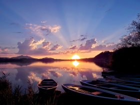 Sonnenuntergang am See