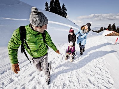 Beim Rodeln und beim Skifahren ist das Allgäu im Winter am schönsten zu erleben.