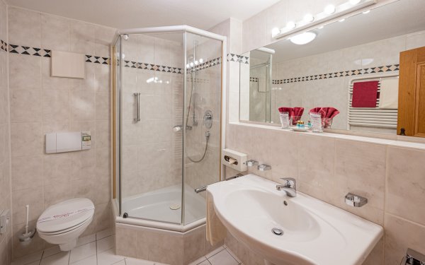 Badezimmer in der Junior Suite
