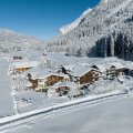 Panoramablick auf die verschneite Birgsau