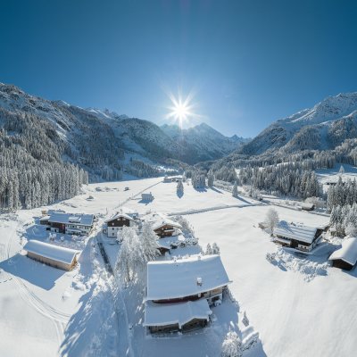 Panoramablick auf die Birgsau
