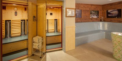 Infrarotwärme sorgt für ein angenehmes Körpergefühl - ein entspanntes Extra im Wellnessbereich des Hotel mit Sauna und Pool.