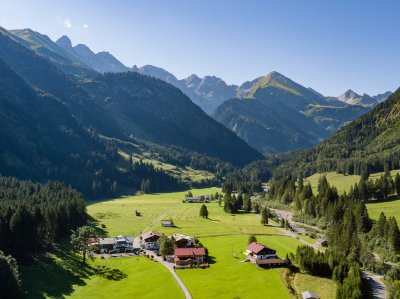Luftaufnahme Birgsau im Stillachtal
