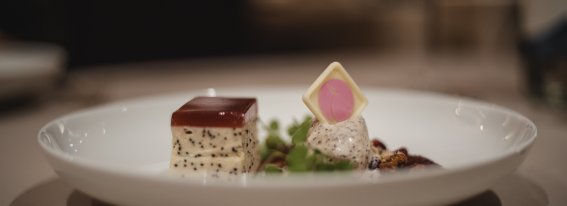 Detailaufnahme Dessert