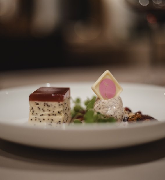 Detailaufnahme Dessert