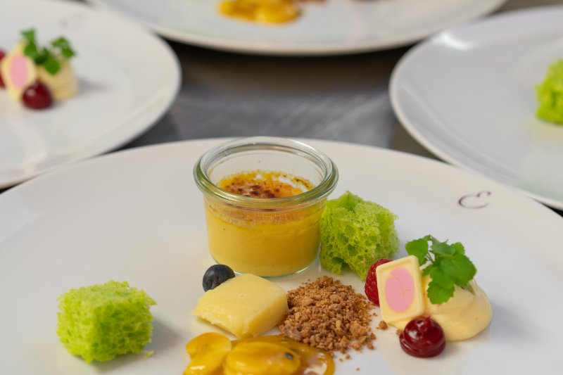 Detailaufnahme Dessert