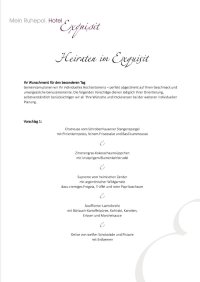 Menüvorschläge Hochzeiten