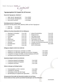 Tagungsangebote bis 10 Personen (2026)