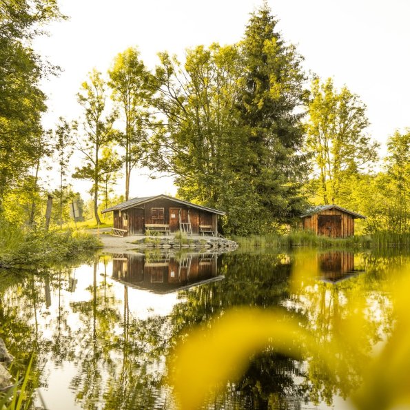 Goldene Sonne am Moorweiher