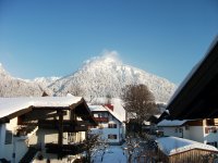 Blick vom Balkon im Winter