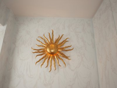 Lieblingsstück der Seniorchefin: Sonnenlampe