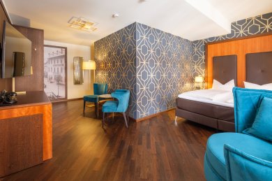 Gemütliche Zimmer im Grandhotel Stil