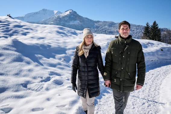 Gemütlich durch den Schnee stapfen