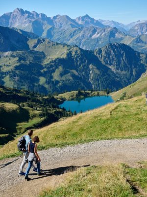 Wunderschöne Wanderung auf dem Nebelhorn mit Blick auf den Seealpsee