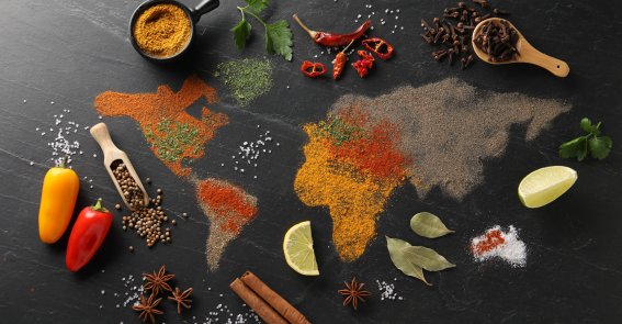 Verschiedene Gewürzarten Genussreise