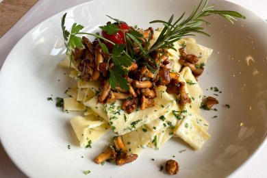 Leckere Nudeln mit Pfifferlingen