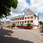 Blick auf das Mohren Hotel in Oberstdorf