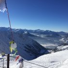 Klare Sicht auf das verschneite Oberstdorf