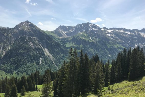 Wanderung im Allgäu, bei Oberstdorf, Tour bei Sonnenklause