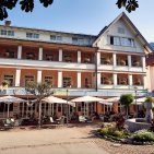 Hausansicht des Hotel Mohren direkt am Marktplatz in Oberstdorf