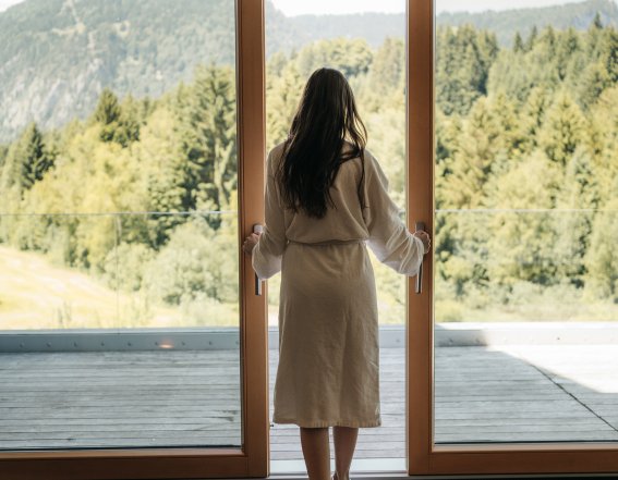 Wellnesswelt im Hotel Oberstdorf mit einzigartigem Bergblick
