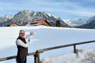 Unser Rezeptionist Dirk liebt den Winter