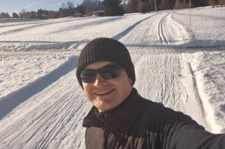 Niklas beim Langlaufen