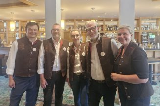The management team looks forward to welcoming its guests.