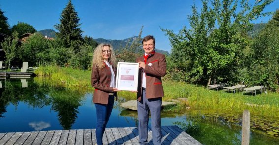 Die Urkunde für den zweiten Platz der Wellness Aphrodite 2026