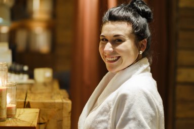 Vorfreude auf den Tag in der Alpen Wellnesswelt