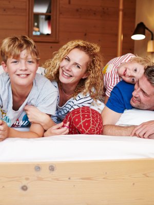 Sie sind gemütlich und bieten Platz für die ganze Familie - die Zimmer im Hotel Oberstdorf im Allgäu.