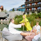 Da brauchen Sie im Hotel Oberstdorf nicht mal weit gehen. Schon im Garten finden Sie herrliche Möglichkeiten, das Allgäu hautnah zu erleben.