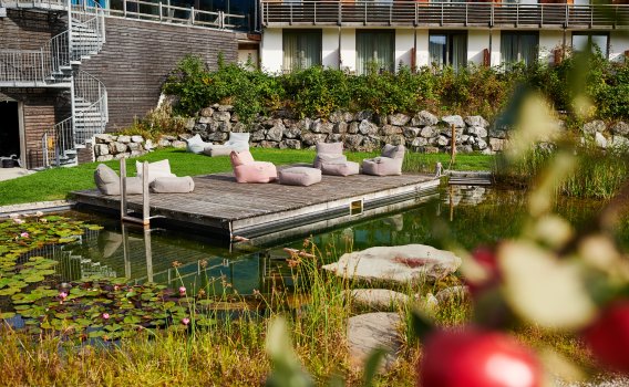 Natur-Badesee im Hotel Oberstdorf