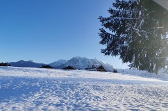 Es schneit in Oberstdorf