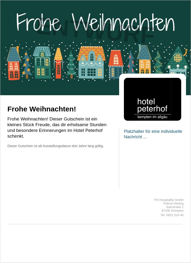 Gutschein-Vorschau Weihnachten