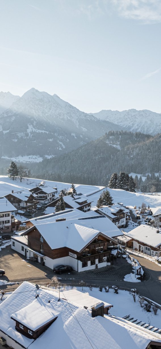 Frischer Schnee in Oberdorf
