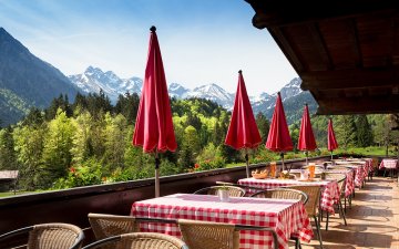 Terrasse im Frühling