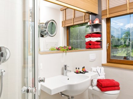 Badezimmer d. Alpin + De Luxe Kat.