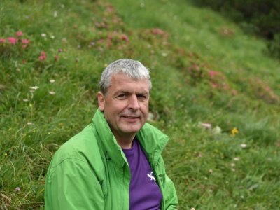 Gastgeber Stefan Helm beim Wandern