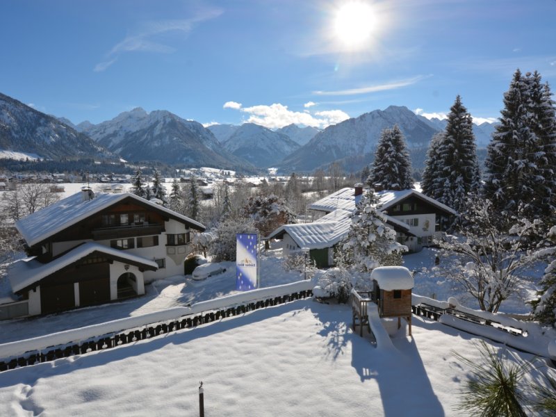 Blick vom Balkon Tannhof