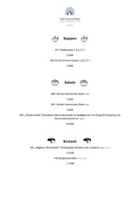 Speisekarte Oktober 2025