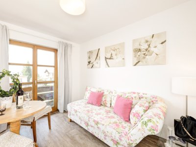 Gemütlicher Wohnbereich in der Ferienwohnung 3