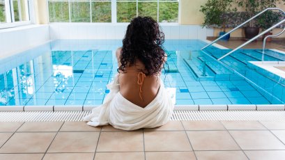 Schwimmbad mit Gegenstromanlage
