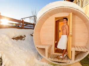 hier dürfen auch die kleinen Gäste schwitzen