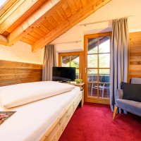 Einzelzimmer mit Balkon im Haus Anna