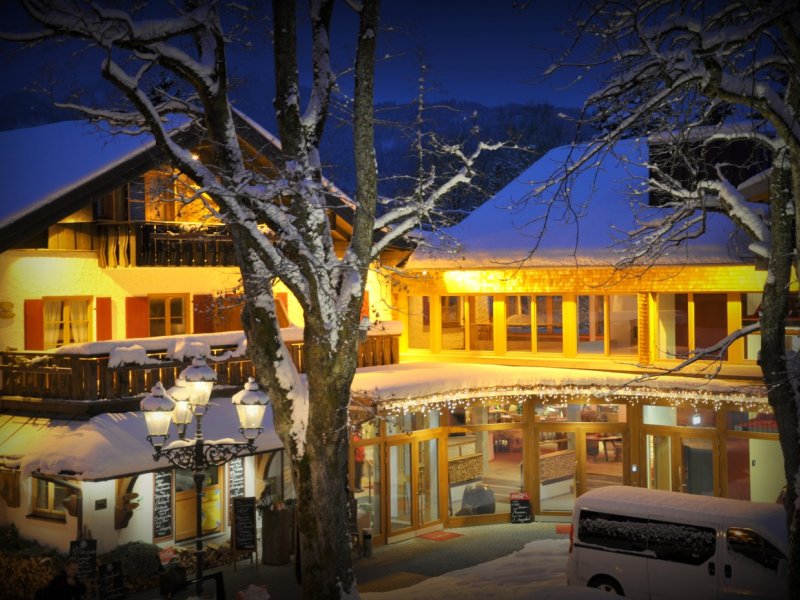 Weinklause Stimmung bei Nacht